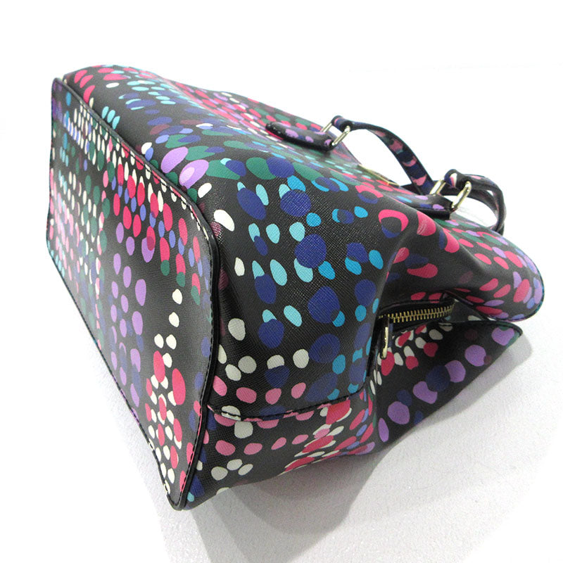 kate spade NEW YORK | ケイトスペードニューヨーク Laurel Way Evangelie bag 2way ショルダーバッグ トートバッグ ブラック×マルチカラー【三重本店】