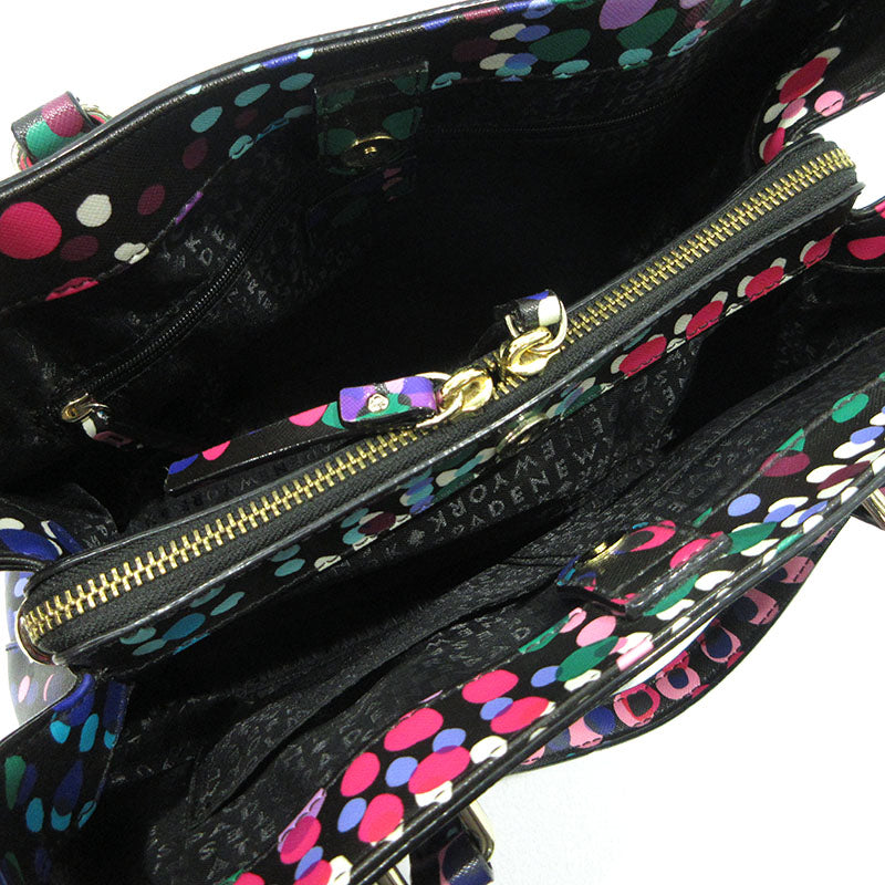 kate spade NEW YORK | ケイトスペードニューヨーク Laurel Way Evangelie bag 2way ショルダーバッグ トートバッグ ブラック×マルチカラー【三重本店】