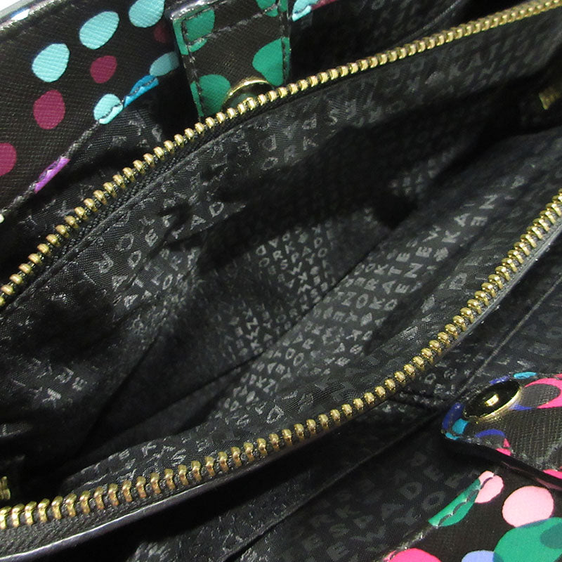 kate spade NEW YORK | ケイトスペードニューヨーク Laurel Way Evangelie bag 2way ショルダーバッグ トートバッグ ブラック×マルチカラー【三重本店】