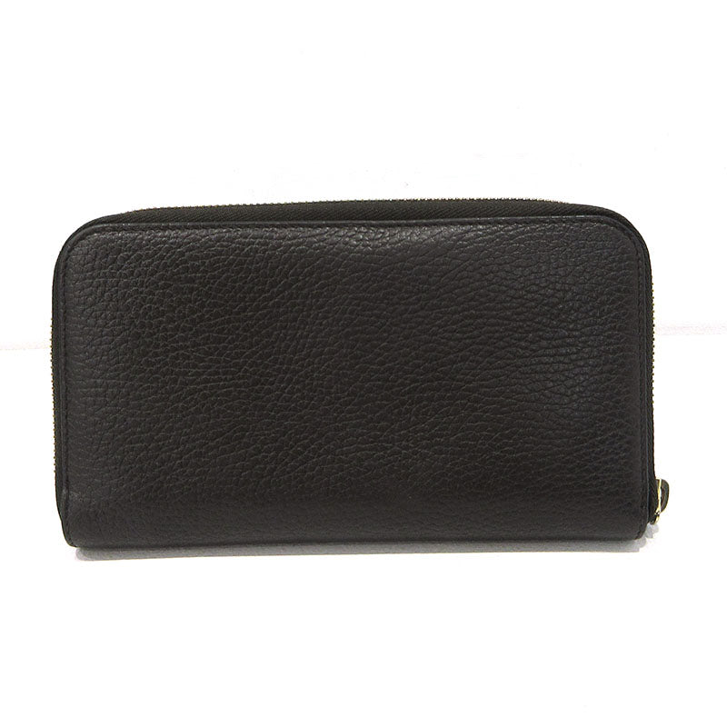 GUCCI | グッチ インターロッキングG ラウンドファスナー 長財布 449347 ブラウン【三重本店】