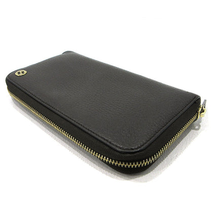 GUCCI | グッチ インターロッキングG ラウンドファスナー 長財布 449347 ブラウン【三重本店】