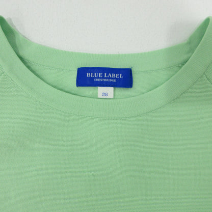 BLUE LABEL CRESTBRIDGE | ブルーレーベル　クレストブリッジ ペプラムニット ニット 55N04-316-70 グリーン【三重本店】