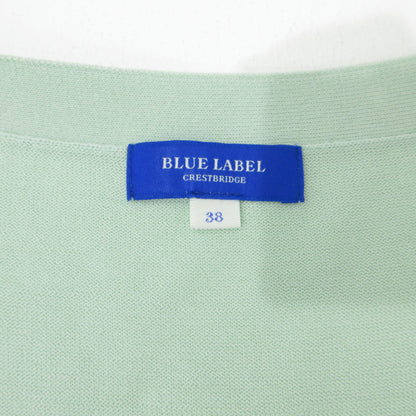 BLUE LABEL CRESTBRIDGE | ブルーレーベル　クレストブリッジ アセテートコットン Vネックカーディガン カーディガン グリーン サイズ：38【三重本店】