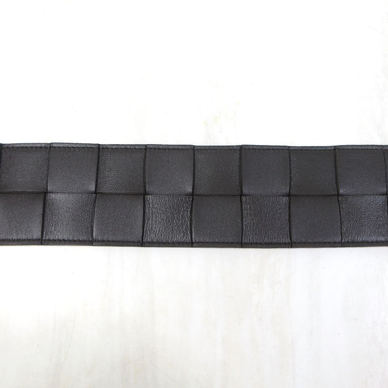 BOTTEGA VENETA | ボッテガヴェネタ マキシ イントレチャート レザー ベルト サイズ：85CM・34IN ベルト 577933 ブラウン系×ゴールド系【三重本店】