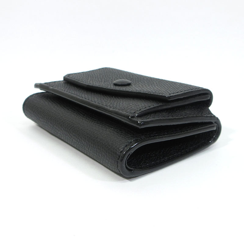 Valextra | ヴァレクストラ コンパクト パース / 三つ折り財布 レザーウォレット 三つ折り財布 SGNL0026028LRLWF99NN ブラック【三重本店】