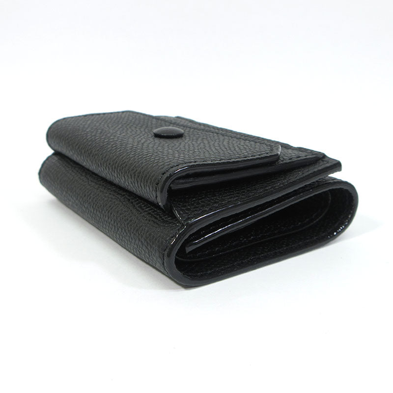 Valextra | ヴァレクストラ コンパクト パース / 三つ折り財布 レザーウォレット 三つ折り財布 SGNL0026028LRLWF99NN ブラック【三重本店】