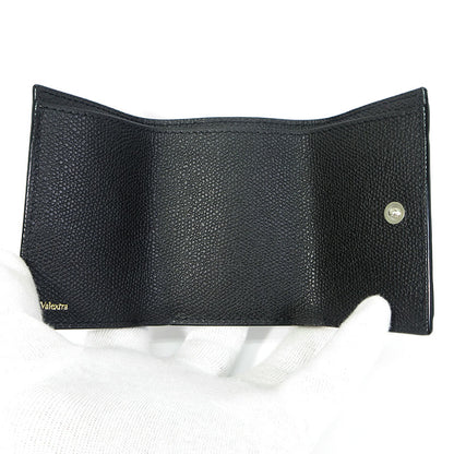 Valextra | ヴァレクストラ コンパクト パース / 三つ折り財布 レザーウォレット 三つ折り財布 SGNL0026028LRLWF99NN ブラック【三重本店】