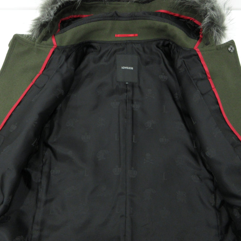 LOVELESS | ラブレス ファイヤーマン ダッフルコート 61B52-206-76 カーキグリーン サイズ：M【三重本店】