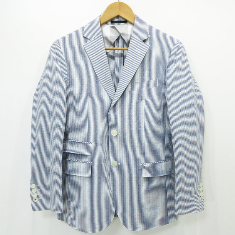 BLACK LABEL CRESTBRIDGE | ブラックレーベルクレストブリッジ シアサッカー テーラードジャケット テーラードジャケット 51D06-705-28 ブルー サイズ：S【三重本店】