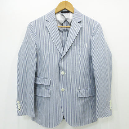 BLACK LABEL CRESTBRIDGE | ブラックレーベルクレストブリッジ シアサッカー テーラードジャケット テーラードジャケット 51D06-705-28 ブルー サイズ：S【三重本店】