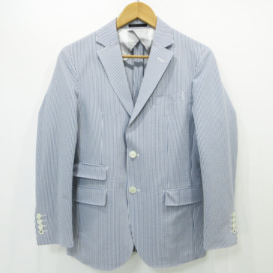 BLACK LABEL CRESTBRIDGE | ブラックレーベルクレストブリッジ シアサッカー テーラードジャケット テーラードジャケット 51D06-705-28 ブルー サイズ：S【三重本店】