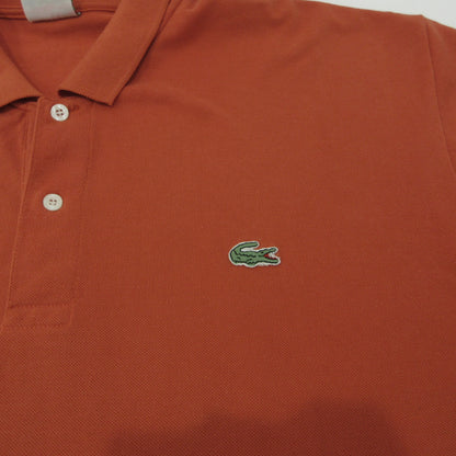 LACOSTE | ラコステ ピケ スキッパー ポロシャツ オレンジ【三重本店】
