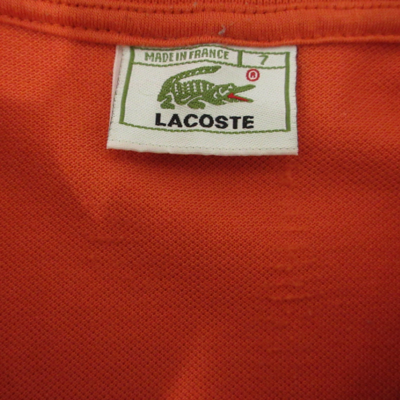 LACOSTE | ラコステ ピケ スキッパー ポロシャツ オレンジ【三重本店】
