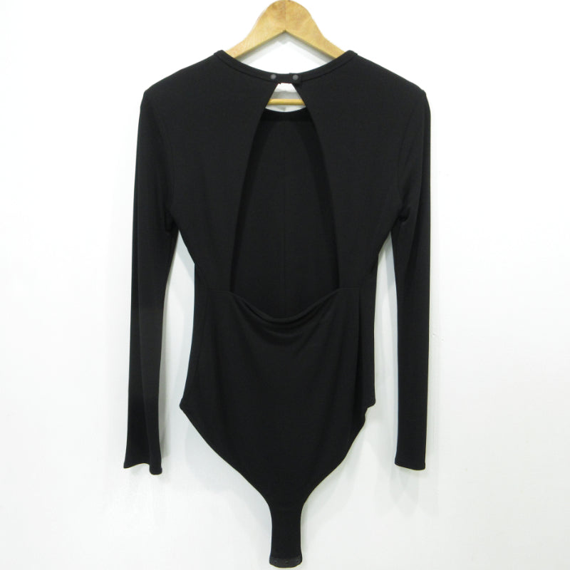 TODAYFUL | トゥデイフル Back Open Bodysuit バックオープンボディスーツ 長袖Ｔシャツ NO.12320604 ブラック【三重本店】