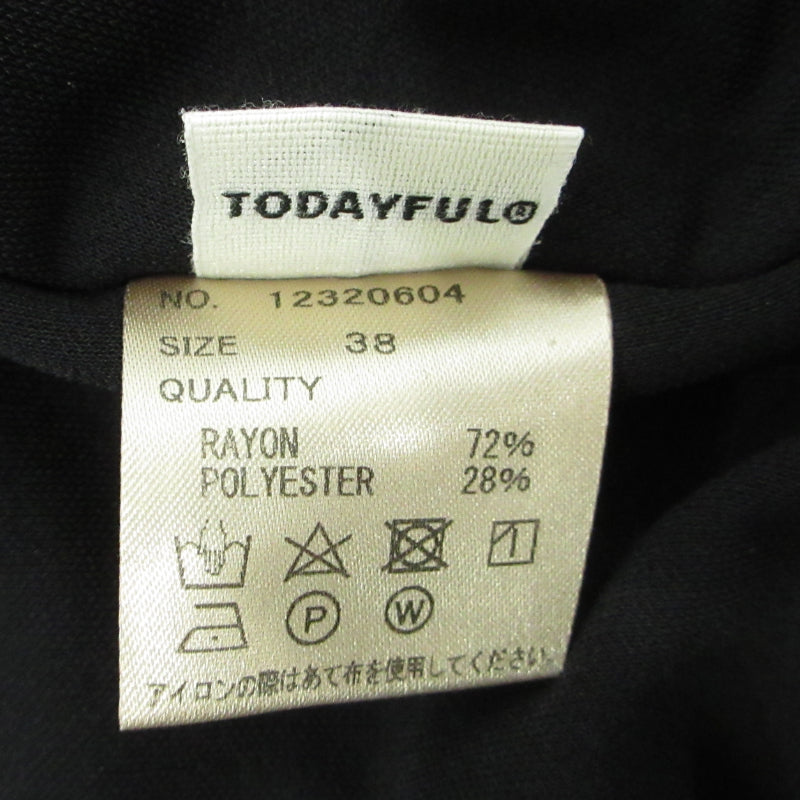 TODAYFUL | トゥデイフル Back Open Bodysuit バックオープンボディスーツ 長袖Ｔシャツ NO.12320604 ブラック【三重本店】