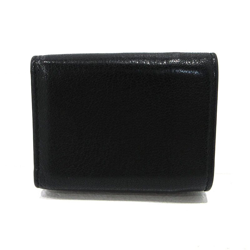 Christian Dior | クリスチャンディオール サドルロータス コンパクトウォレット 三つ折り財布 ブラック【三重本店】