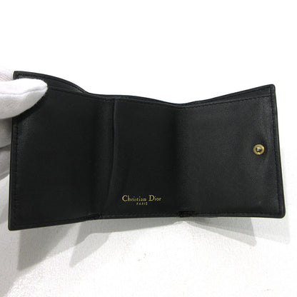 Christian Dior | クリスチャンディオール サドルロータス コンパクトウォレット 三つ折り財布 ブラック【三重本店】