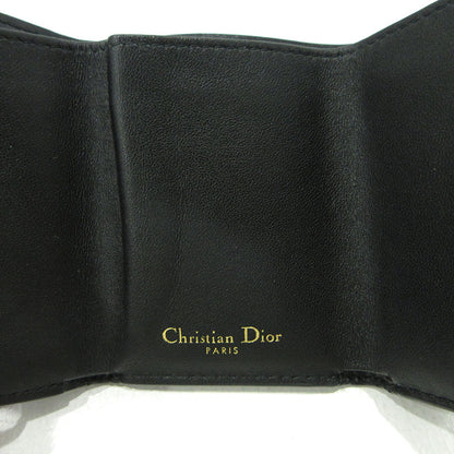 Christian Dior | クリスチャンディオール サドルロータス コンパクトウォレット 三つ折り財布 ブラック【三重本店】