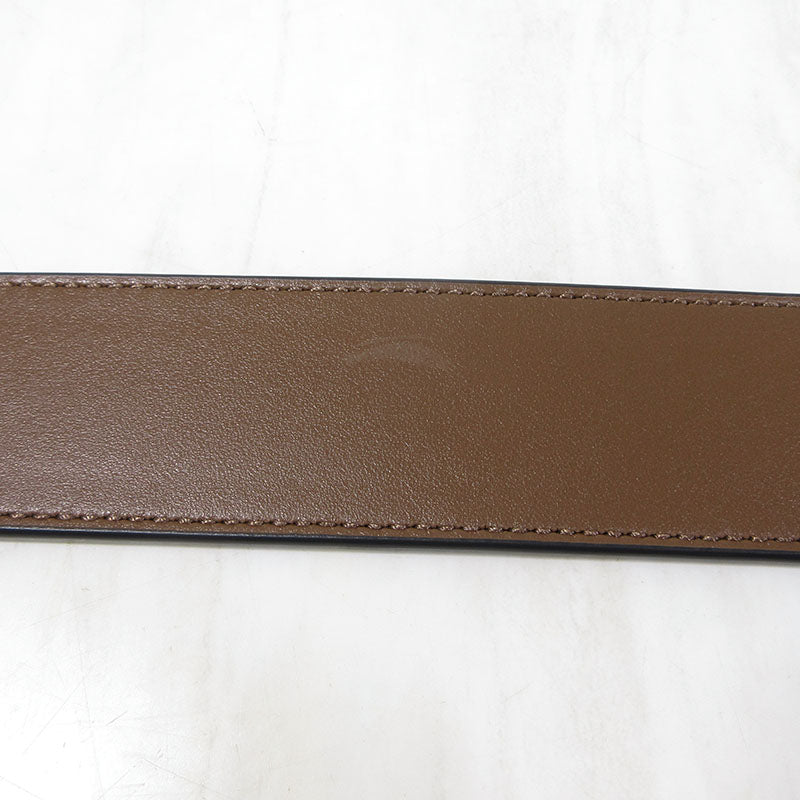 COACH | コーチ シグネチャー バックル カット トゥ サイズ リバーシブル ベルト 38MM / レザーベルト ベルト CQ013 QBLVW ブラック×ブラウン系【三重本店】