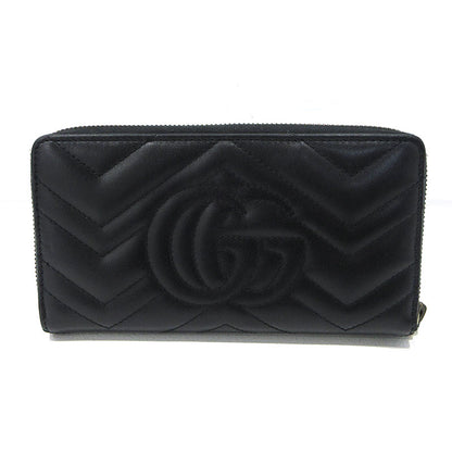 GUCCI | グッチ ダブルG ジップアラウンドウォレット 長財布 443123 ブラック【三重本店】