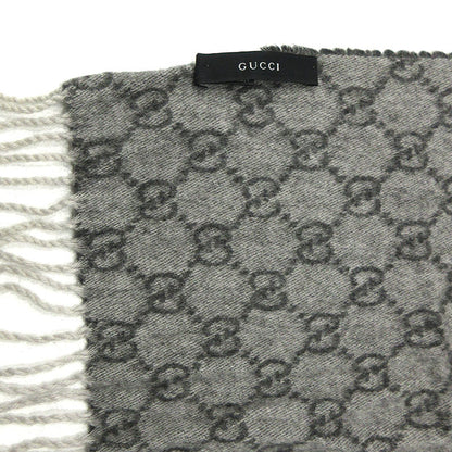 GUCCI | グッチ カシミヤ GG柄 マフラー グレー【三重本店】