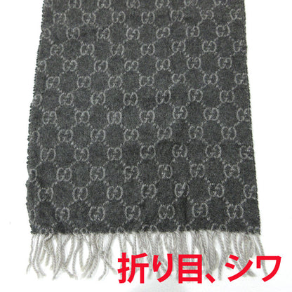 GUCCI | グッチ カシミヤ GG柄 マフラー グレー【三重本店】