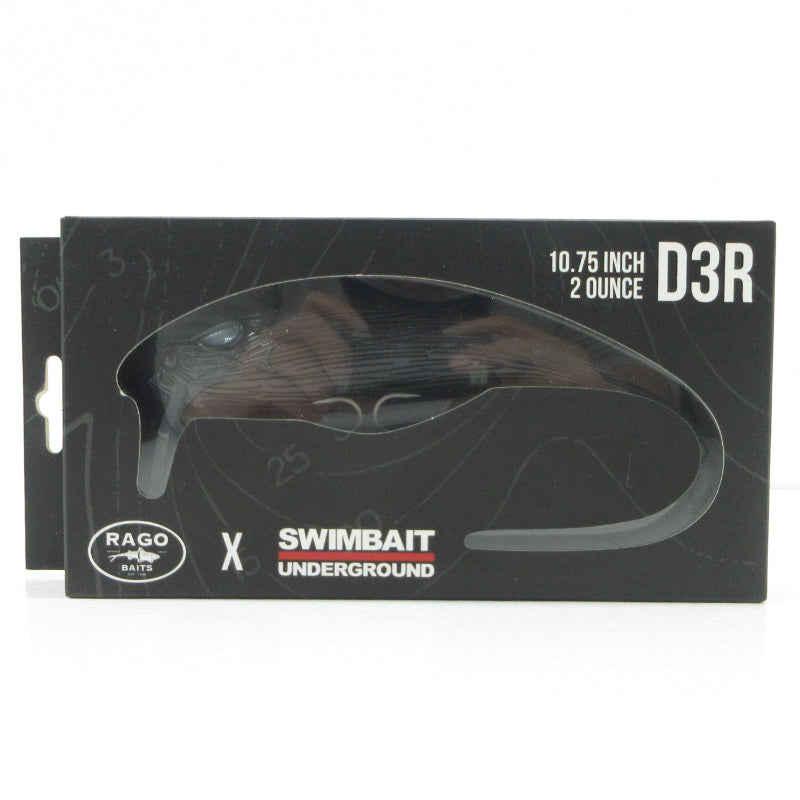 【フィッシング/釣り/釣具/ルアー】 SWIMBAIT UNDERGROUND × Rago Baits | スイムベイト アンダーグラウンド × レゴベイツ D3R ブラックグロス【三重本店】