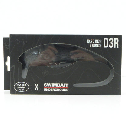 【フィッシング/釣り/釣具/ルアー】 SWIMBAIT UNDERGROUND × Rago Baits | スイムベイト アンダーグラウンド × レゴベイツ D3R ブラックグロス【三重本店】