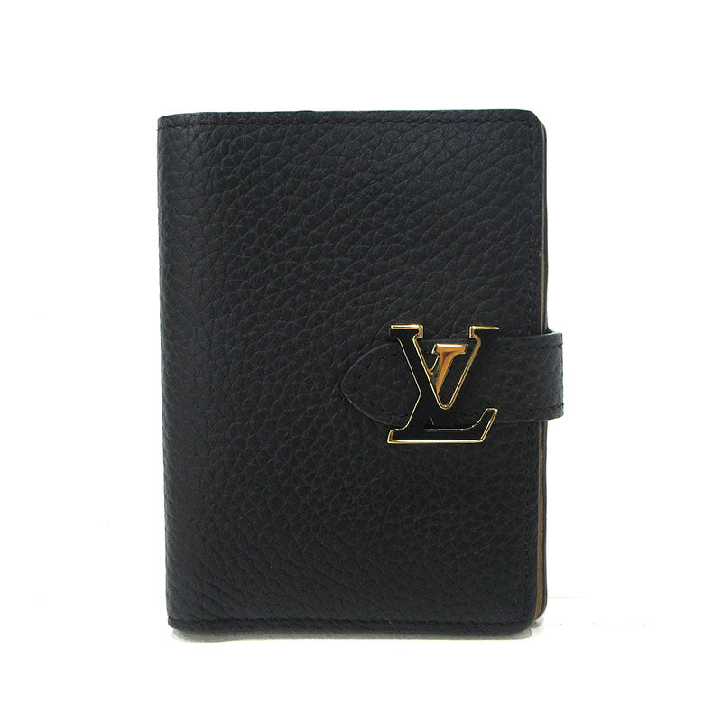 LOUIS VUITTON | ルイ・ヴィトン ヴェルティカルウォレットコンパクト 二つ折り財布 M81561 ブラック【三重本店】
