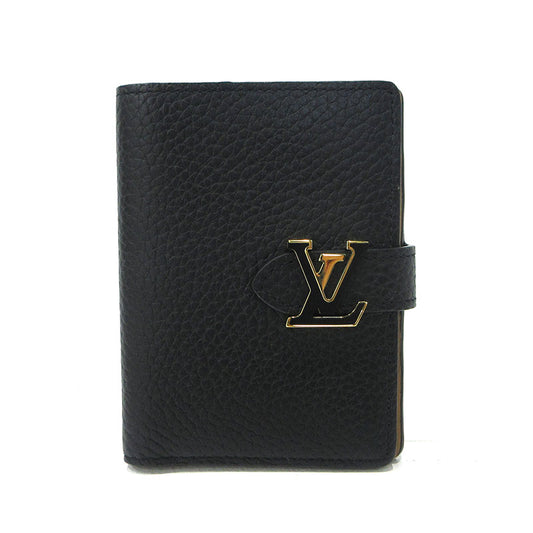 LOUIS VUITTON | ルイ・ヴィトン ヴェルティカルウォレットコンパクト 二つ折り財布 M81561 ブラック【三重本店】