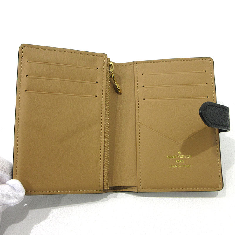 LOUIS VUITTON | ルイ・ヴィトン ヴェルティカルウォレットコンパクト 二つ折り財布 M81561 ブラック【三重本店】