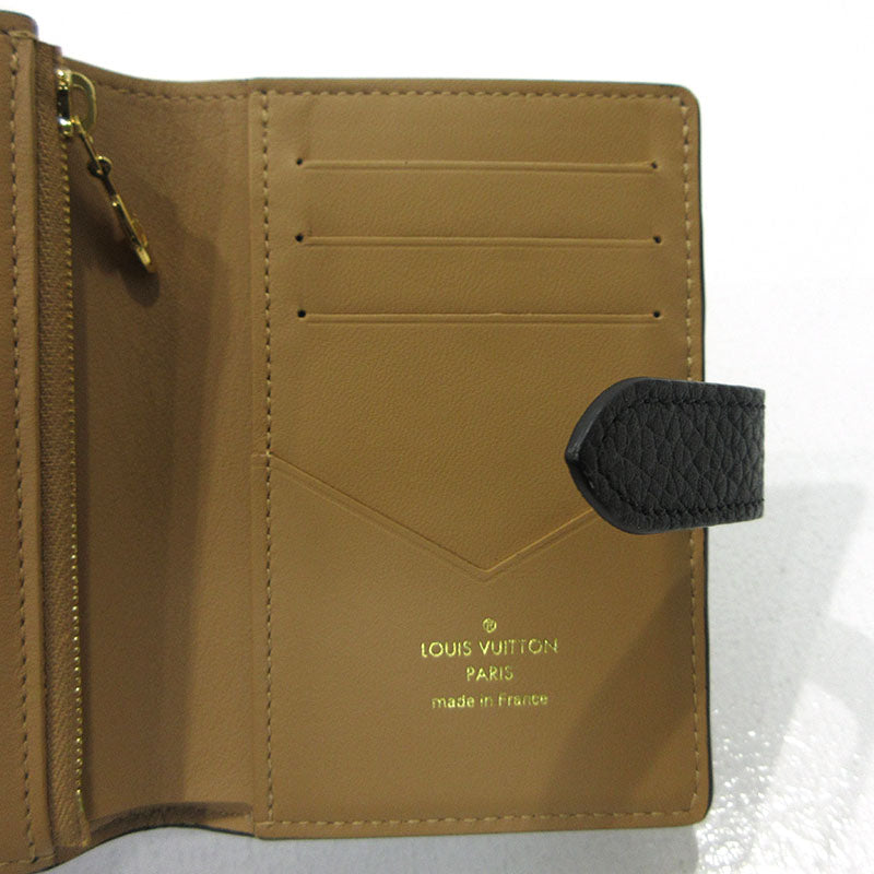 LOUIS VUITTON | ルイ・ヴィトン ヴェルティカルウォレットコンパクト 二つ折り財布 M81561 ブラック【三重本店】