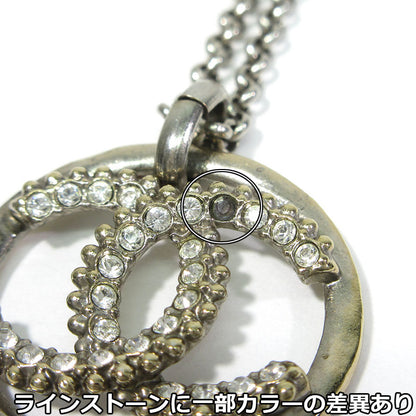 CHANEL | シャネル ココマーク サークル ラインストーン ネックレス ネックレス シルバー系【三重本店】