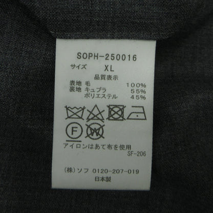 SOPH. | ソフ SUMMER MERINO WOOL TAPERED EASY SLACKS その他ボトムス SOPH-250016 グレー サイズ：XL【三重本店】