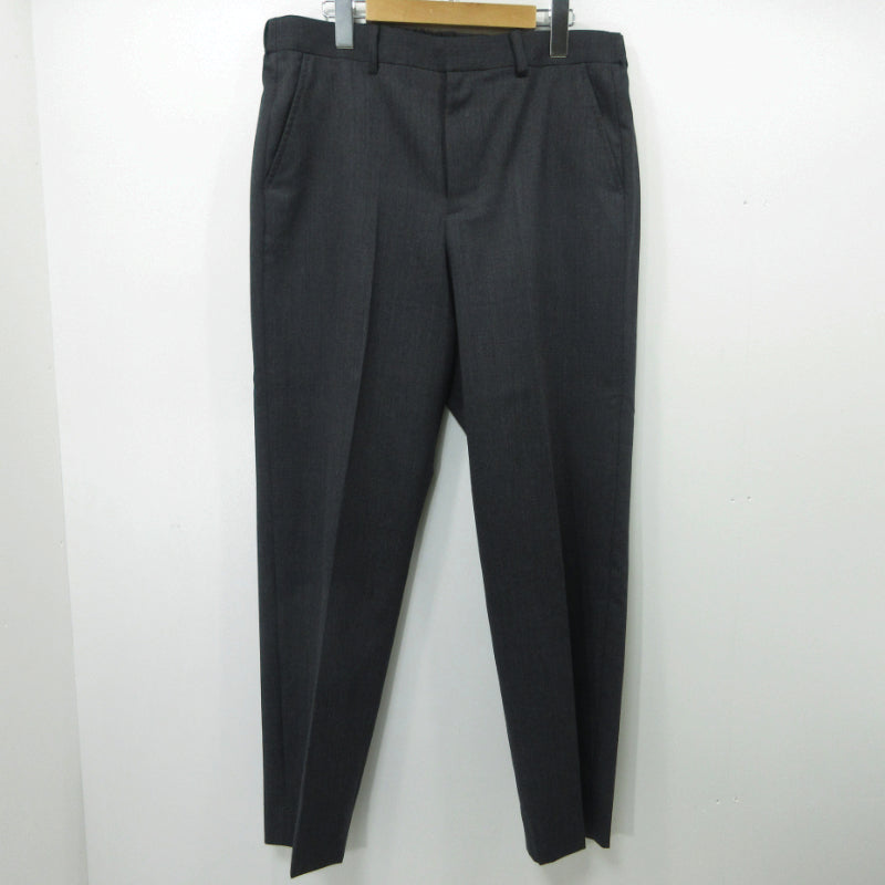 SOPH. | ソフ FLANNEL WOOL SHIRRING SLIM-FIT SLACKS その他ボトムス SPNT-252001 ブラック サイズ：4【三重本店】