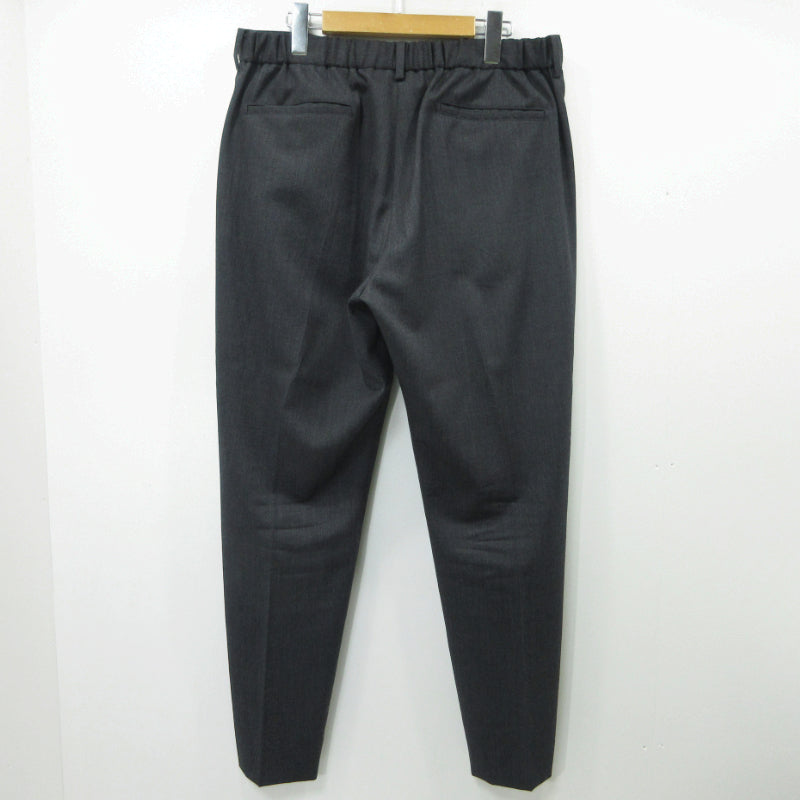 SOPH. | ソフ FLANNEL WOOL SHIRRING SLIM-FIT SLACKS その他ボトムス SPNT-252001 ブラック サイズ：4【三重本店】