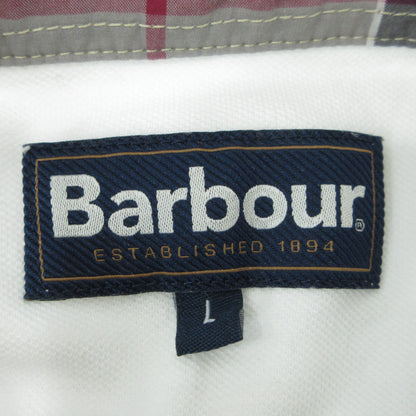Barbour | バーブァー checked cotton polo shirt チェックコットンポロシャツ ポロシャツ ホワイト サイズ：L【三重本店】