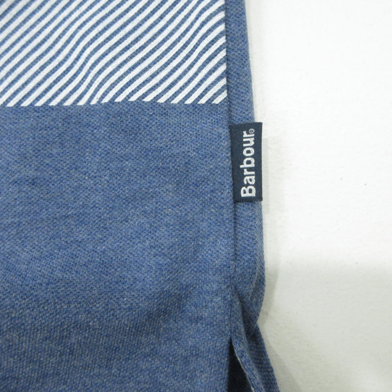 Barbour | バーブァー Blaine Tartan Short Sleeved Polo Shirt ポロシャツ 241MML1117 ブルー サイズ：L【三重本店】