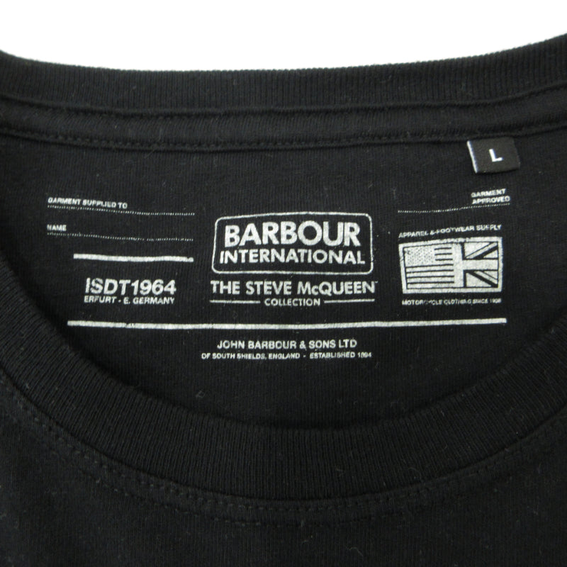 Barbour | バーブァー スティーブン・マックイーン 半袖Ｔシャツ 241MTS1248 ブラック サイズ：L【三重本店】