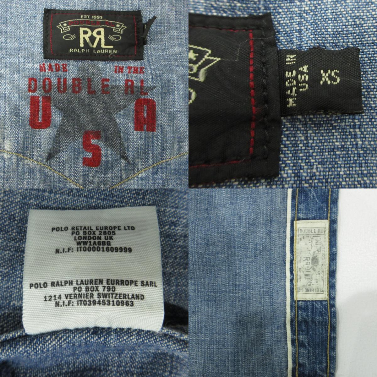 RRL(RALPH LAUREN) | ダブルアールエルラルフローレン デニムウエスタンシャツ その他トップス インディゴ サイズ：XS【三重本店】