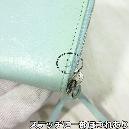 BALENCIAGA | バレンシアガ クラシックコンチネンタルジップ / ラウンドジップ ウォレット 長財布 253036・4916・D・568148 ライトブルー【三重本店】