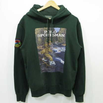 RALPH LAUREN | ラルフローレン Sportsman Fleece Hoodie フリースパーカー パーカー グリーン サイズ：S【三重本店】