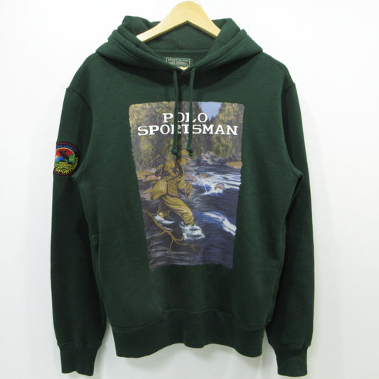 RALPH LAUREN | ラルフローレン Sportsman Fleece Hoodie フリースパーカー パーカー グリーン サイズ：S【三重本店】