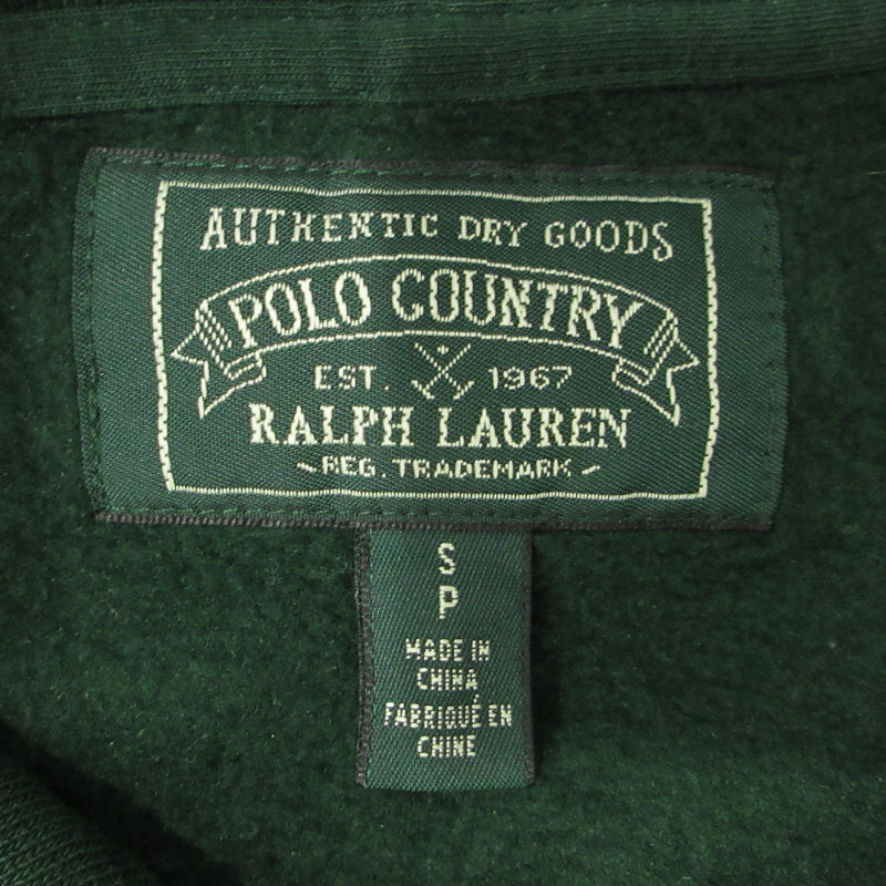 RALPH LAUREN | ラルフローレン Sportsman Fleece Hoodie フリースパーカー パーカー グリーン サイズ：S【三重本店】