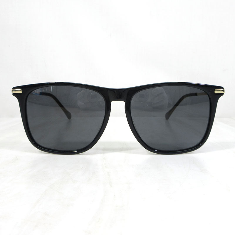 GUCCI | グッチ ホースビット ウェリントンシェイプ サングラス サイズ：56□16-150 サングラス GG0915SA 001 ブラック×ゴールド×ブラウン系【三重本店】