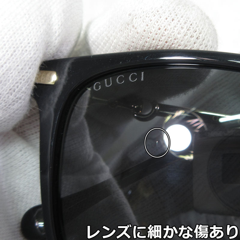 GUCCI | グッチ ホースビット ウェリントンシェイプ サングラス サイズ：56□16-150 サングラス GG0915SA 001 ブラック×ゴールド×ブラウン系【三重本店】