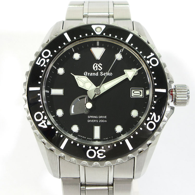 Grand Seiko | グランドセイコー スポーツコレクション スプリングドライブ ダイバーズ 腕時計 SBGA461 アナログ表示 自動巻き ブラック×シルバー【三重本店】