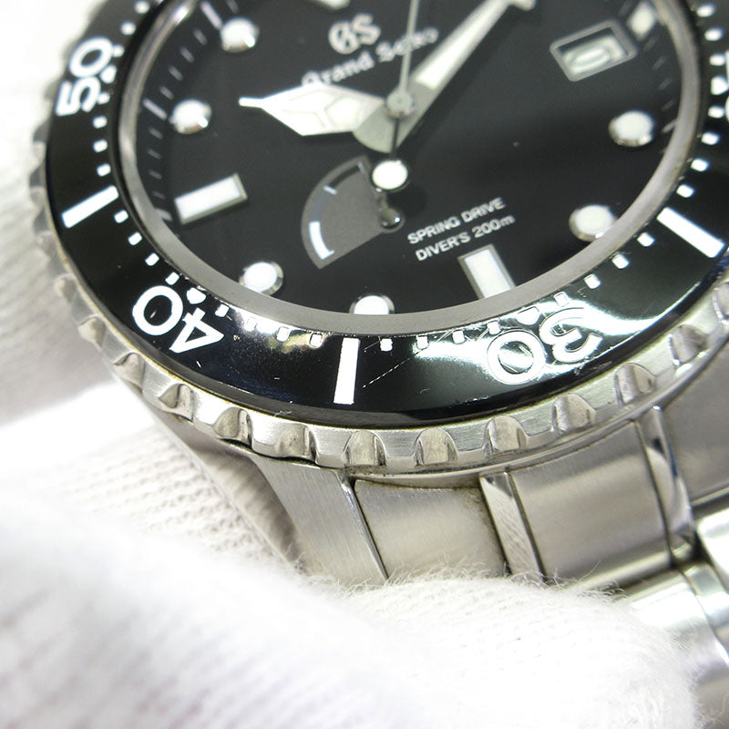Grand Seiko | グランドセイコー スポーツコレクション スプリングドライブ ダイバーズ 腕時計 SBGA461 アナログ表示 自動巻き ブラック×シルバー【三重本店】