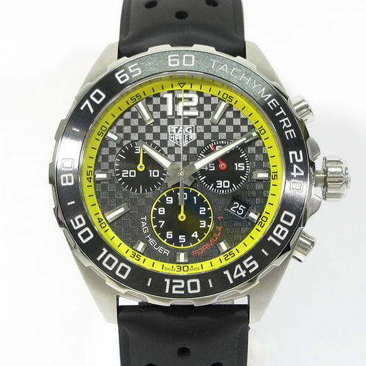 TAG HEUER | タグホイヤー FORMULA 1 CHRONOGRAPH フォーミュラ1 クロノグラフ 43mm 腕時計 CAZ101AC.FT8024 多針アナログ表示 クオーツ ブラック×イエロー×シルバーなど【三重本店】