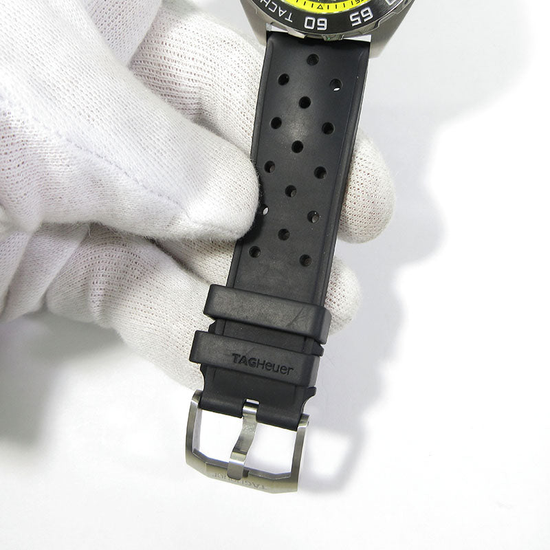 TAG HEUER | タグホイヤー FORMULA 1 CHRONOGRAPH フォーミュラ1 クロノグラフ 43mm 腕時計 CAZ101AC.FT8024 多針アナログ表示 クオーツ ブラック×イエロー×シルバーなど【三重本店】